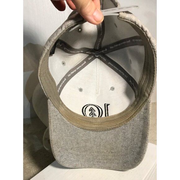 Tentree Hat Adjustable Grey 10 Logo Baseball Cap Hemp Cotton - Picture 7 of 10